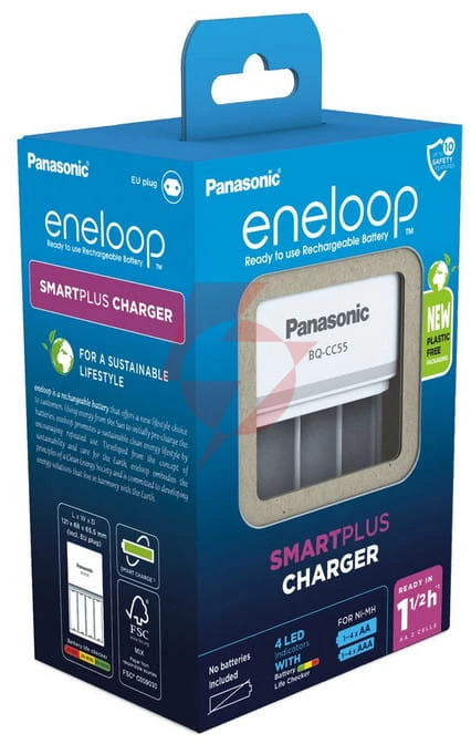 Ładowarka do akumulatorków ni-mh panasonic eneloop bq-cc55 eko