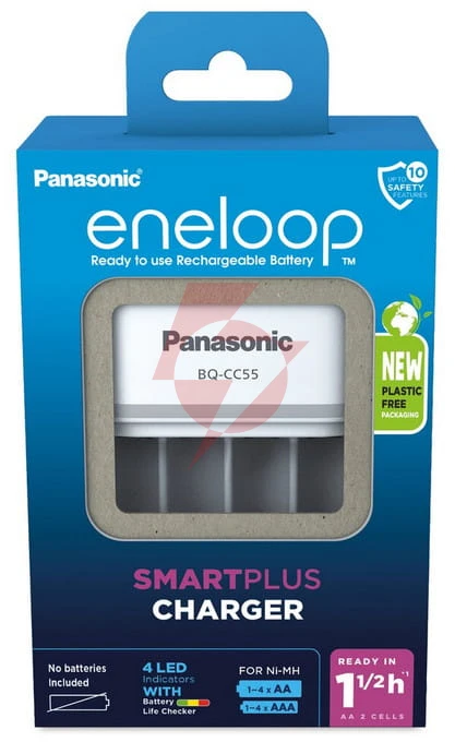 Ładowarka do akumulatorków ni-mh panasonic eneloop bq-cc55 eko