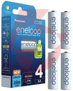 Akumulatorki aa / r6 panasonic eneloop 2000mah bk-3mcde/4be (blister 4 szt.)