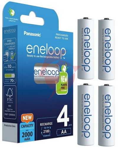 Akumulatorki aa / r6 panasonic eneloop 2000mah bk-3mcde/4be (blister 4 szt.)