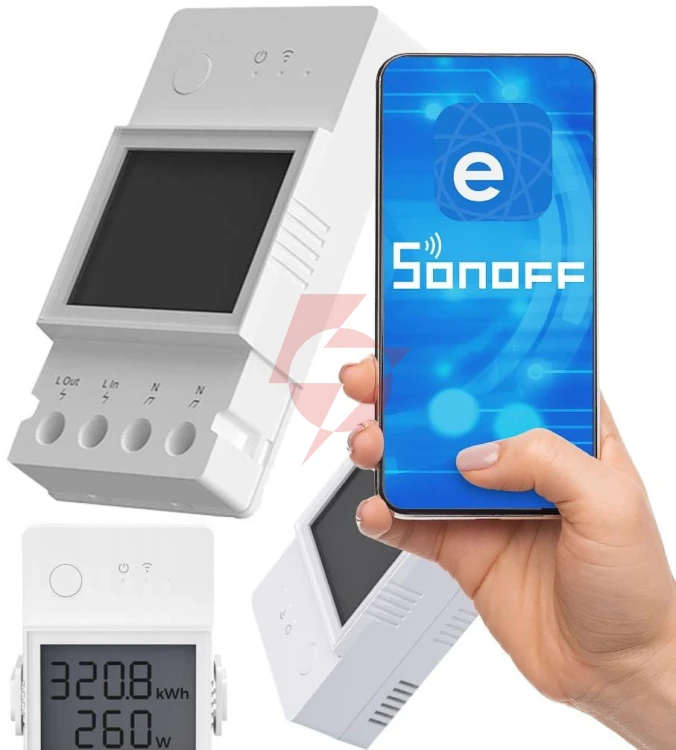 Sonoff pow elite | powr320d | przekaźnik wifi z funkcją pomiaru zużycia prądu i mocy