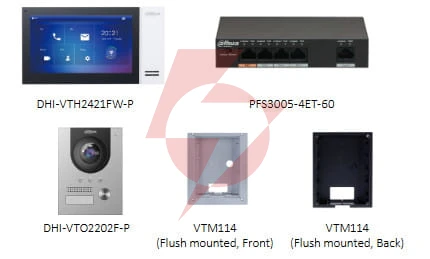 Zestaw wideodomofonowy dahua ktp01-s2(f)