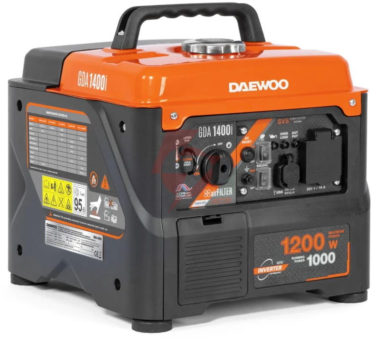Agregat prądotwórczy inwertorowy daewoo gda 1400i 1.2kw