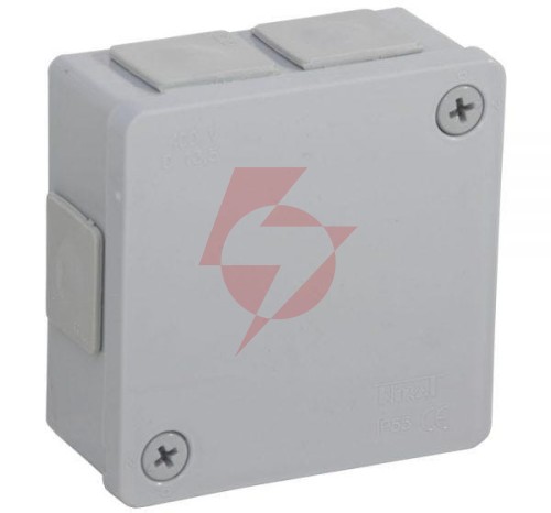 Puszka natynkowa pusta 6 wlotów viplast vp-22 szara ip55 86x86x40mm 022-03
