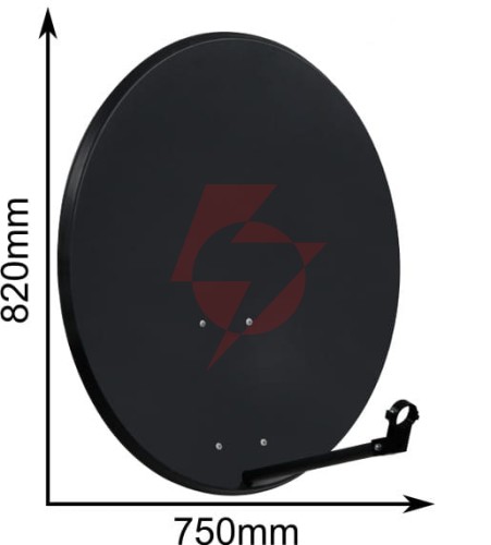 Czasza antena 80 cm ciemna (cor-800sae-c); 36750 
