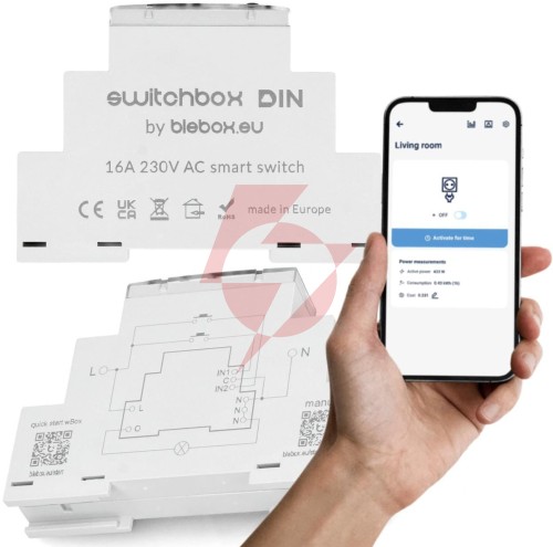 Moduł przekaźnikowy switchbox din blebox
