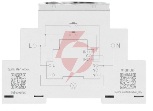 Moduł przekaźnikowy switchbox din blebox