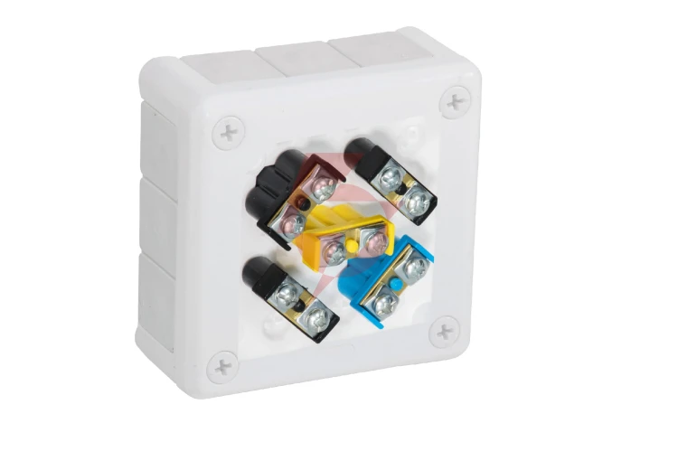 Puszka natynkowa z zaciskami 12 wlotów viplast vp-41 biała ip55 98x98x42mm 041-51