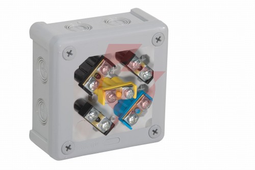 Puszka natynkowa z zaciskami 12 wlotów viplast vp-41 szara ip55 98x98x42mm 041-53