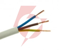 Przewód elektryczny linka h03vv-f omy 3x1mm2 300v elektrokabel biały 100m