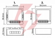 Moduł oxt mini przekaźnik 2 obw. bez n zigbee tuya t272