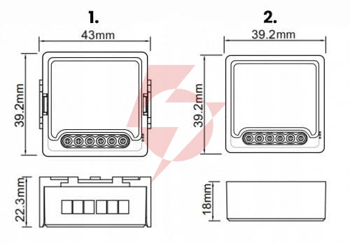 Moduł oxt mini przekaźnik 2 obw. bez n zigbee tuya t272