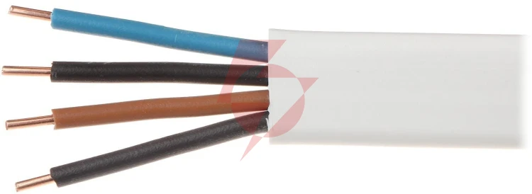 Przewód elektryczny drut płaski ydyp 450/750v 4x1,5mm2 elektrokabel 100m