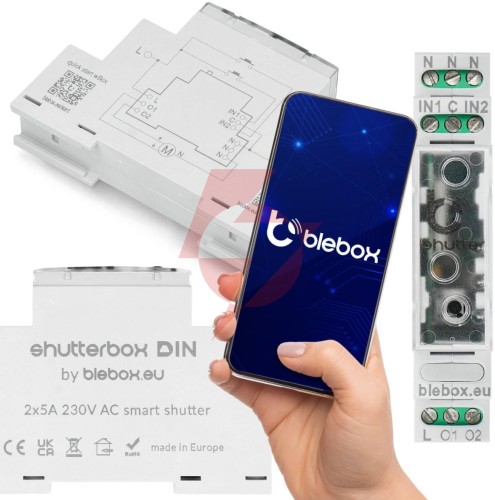 Moduł sterowania roletami shutterbox din blebox