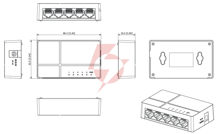 Switch dahua pfs3005-5gt-l-v2