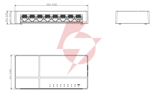 Switch dahua pfs3008-8gt-l-v2