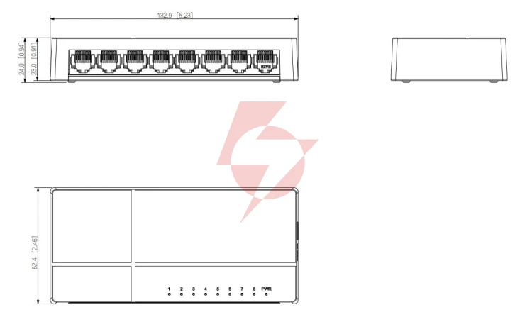 Switch dahua pfs3008-8gt-l-v2