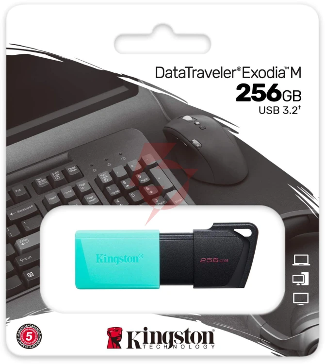 Pendrive kingston data traveler exodia m 256gb usb3.2 gen1