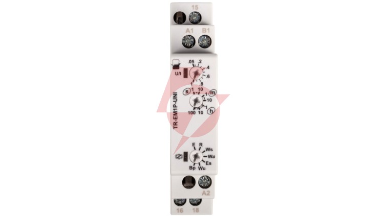 Przekaźnik czasowy 1P 8A 1sek-100h 12-240V AC/DC wielofunkcyjny TR-EM1P-UNI 2612870