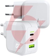 Ładowarka sieciowa green cell powergan 65w 2xusb-c 1xusb-a chargc08w