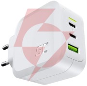Ładowarka sieciowa green cell powergan 65w 2xusb-c 1xusb-a chargc08w