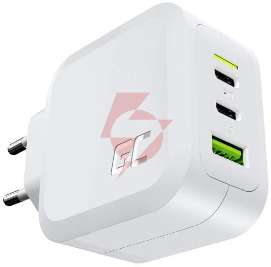 Ładowarka sieciowa green cell powergan 65w 2xusb-c 1xusb-a chargc08w