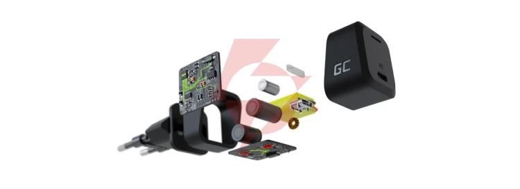 Ładowarka sieciowa green cell powergan 33w 1xusb-c chargc06