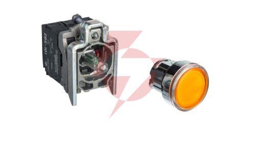Przycisk sterowniczy 22mm żółty z samopowrotem z podświetleniem 1Z 1R XB4BW35B5