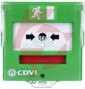 Ewakuacyjny przycisk wyjścia z elastyczną membraną, 2 styki cdvi bbgp2v