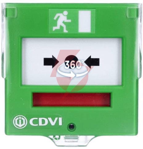 Ewakuacyjny przycisk wyjścia z elastyczną membraną, 2 styki cdvi bbgp2v