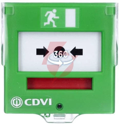 Ewakuacyjny przycisk wyjścia z elastyczną membraną, 2 styki cdvi bbgp2v