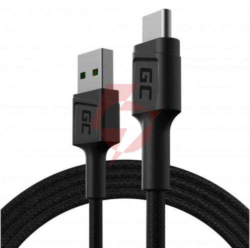Kabel usb-a / usb-c green cell powerstream 120cm ultra charge quick charge 3.0 kabgc22
