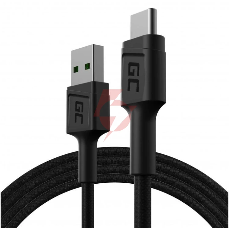 Kabel usb-a / usb-c green cell powerstream 120cm ultra charge quick charge 3.0 kabgc22