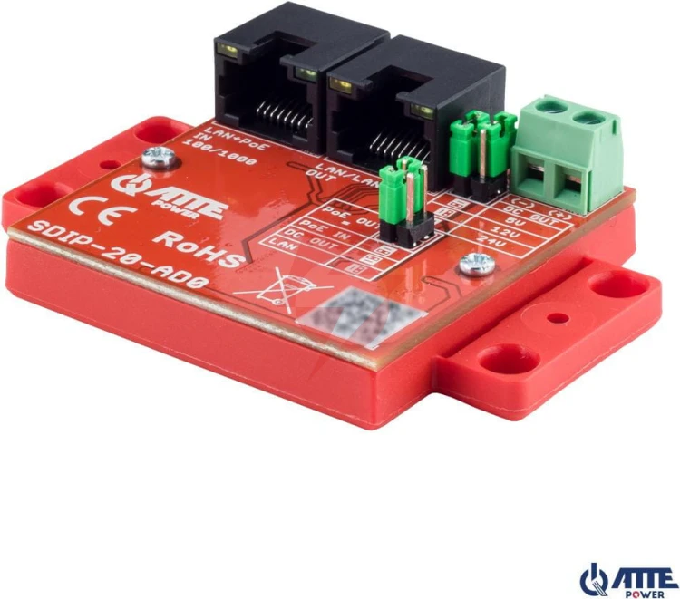 Adapter poe obniżający napięcie atte sdip-20-ad0