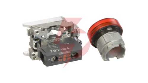 Lampka sygnalizacyjna 22mm czerwona 24V AC/DC LED XB4BVB4