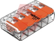 Szybkozłączka uniwersalna linka/drut 5x 0,2-4mm2 wago 221-415 (paczka 25szt.)