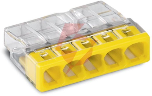 Szybkozłączka drut 5x 0,5-2,5mm2 wago 2273-205 (paczka 100szt.)