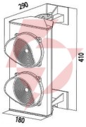 Semafor came pl0583 (2-komorowy: czerwone-zielone) 24v led (001pl0583)