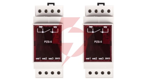 Przekaźnik zdalnego sterowania oświetlenia ulicznego w układzie kaskady PZS-5 230V AC 35x95x58mm RABB7012G2W7
