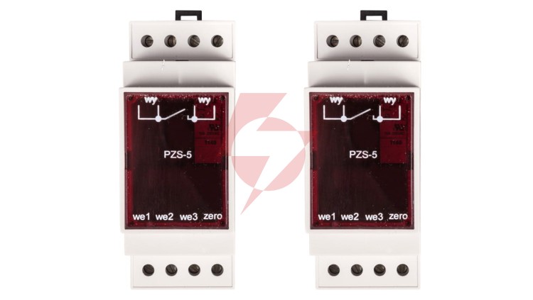 Przekaźnik zdalnego sterowania oświetlenia ulicznego w układzie kaskady PZS-5 230V AC 35x95x58mm RABB7012G2W7