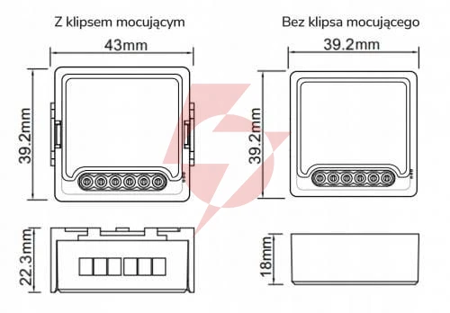 Moduł oxt mini przekaźnik 3 obwody wifi tuya t223