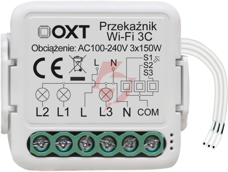 Moduł oxt mini przekaźnik 4 obwody wifi tuya t224