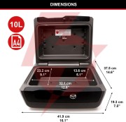 Kasetka na dokumenty ognioodporna i wododporna master lock lcfw30100