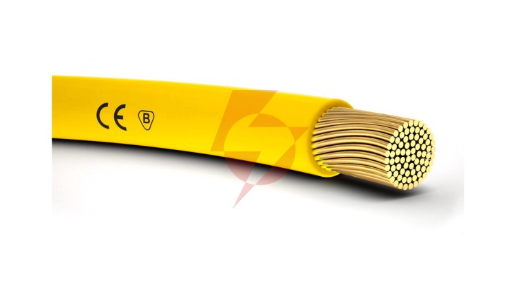 Przewód instalacyjny H05V-K (LgY) 0,75 żółty /100m/
