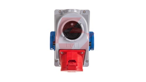 Gniazdo stałe z wyłącznikiem 0-1 32A 5P 400V + 2x2P+Z 230V IP44 COMBO-POL 96062542W
