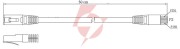 Patchcord u/utp kat.6 0,5m szary 