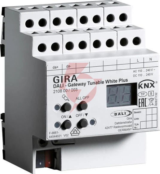 Gira bramka dali tunable wh plus knx 210800