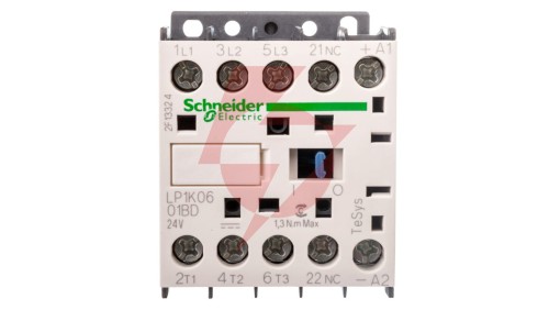 Stycznik mocy 6A 3P 24V DC 0Z 1R LP1K0601BD