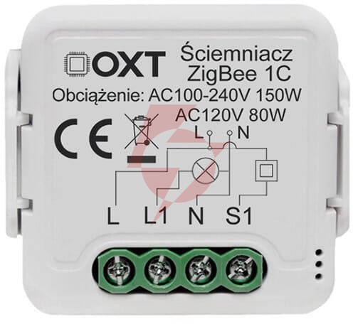Moduł oxt mini ściemniacz 1 obwód zigbee tuya t265