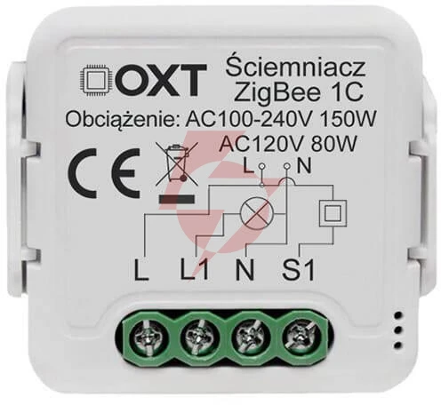 Moduł oxt mini ściemniacz 1 obwód zigbee tuya t265